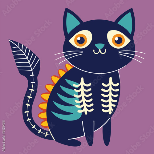 A playful cat and mouse engaged in some whimsical fun