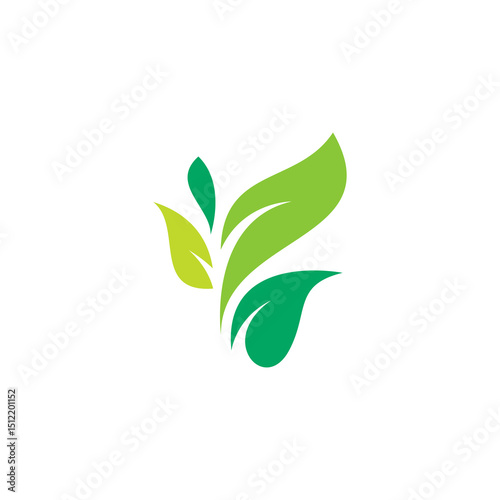 Nature Leaf Logo Vector Illustration. Leaves Icon Design