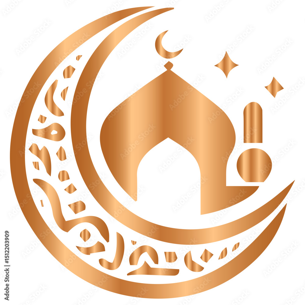 A premium fusion of luxurious gradient textures in decorative digital art Islamic vibe