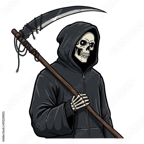 Urban Grim Reaper – Streetwear Death with Scythe