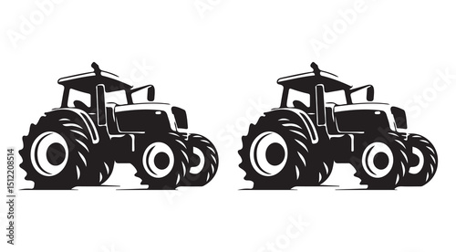 tractor isolated on white background