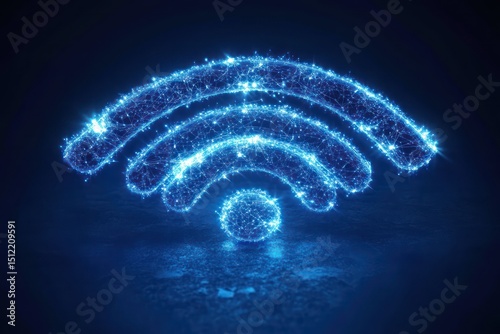 Global wireless network and internet connection concept photo