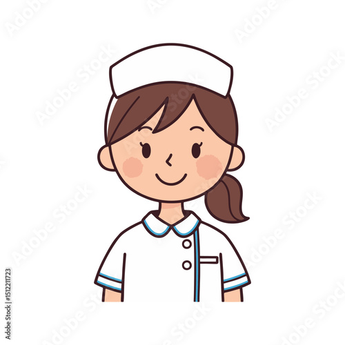 vector illustration of a nurse