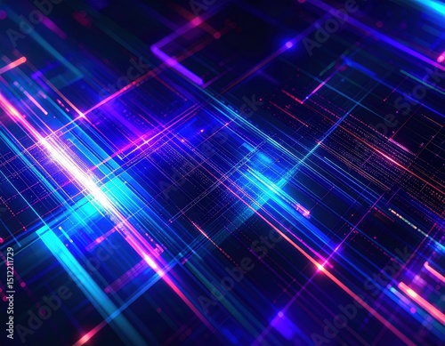 Futuristic Cyberpunk Metaverse Background, Fondo Futurista Estilo Cyberpunk y Metaverso, Generated image