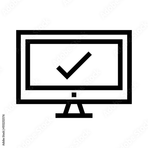 Checkmark on Computer Screen