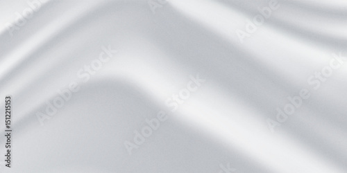 Silver foil background with metal mirror texture. Chrome gradient surface with light gloss. Vector aluminum grey sheet with reflection.