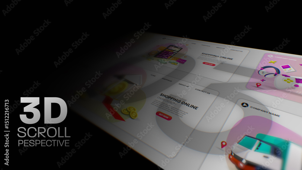 3D Scroll Camera Angle Animations (03) | Animated Scrolling Camera ...