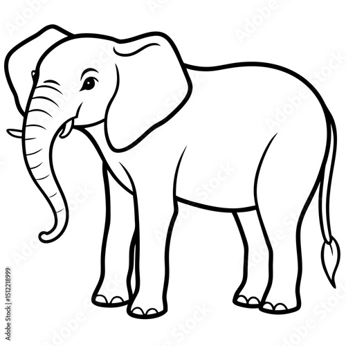 Elephant Standing Calmly