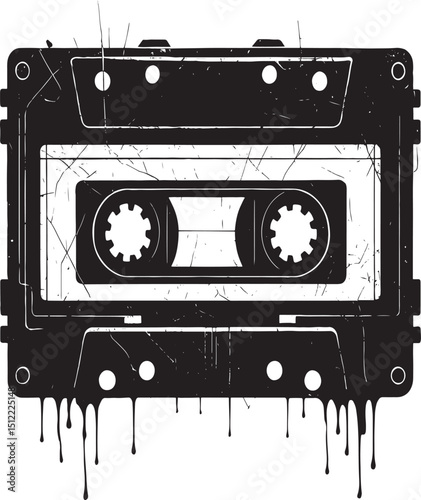 A nostalgic cassette tape, once the heart of mixtapes and memories, capturing music in magnetic reels—symbolizing vintage vibes and analog sound from a pre-digital era.

