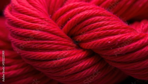 Deep crimson wool yarn, textured knit background, artisan, knitted fabric, red fabric