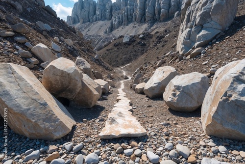 rocks in the mountains