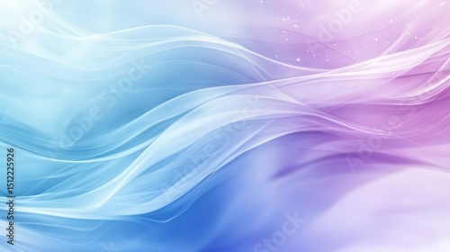 Wallpaper Mural Fluid abstract vector with layered blue and violet waves in motion, clean and modern, ideal for tech UI or digital splash screen backgrounds. Torontodigital.ca
