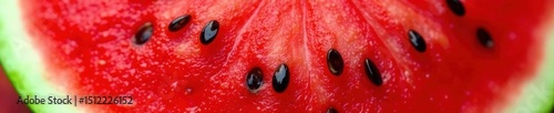Crisp red watermelon segment, glistening texture , red, clipart