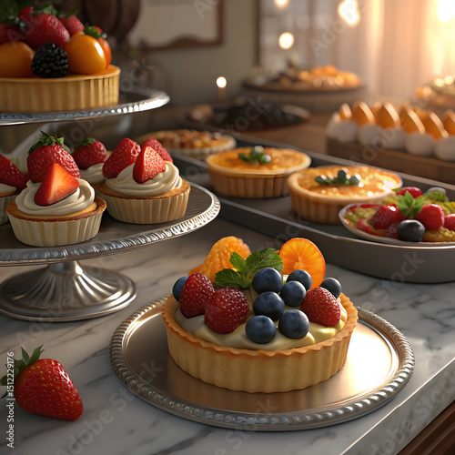 cake with strawberries
