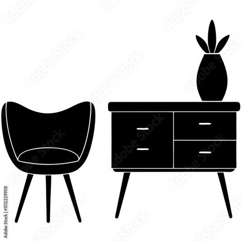 set of furniture