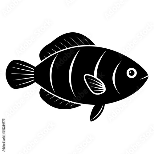 vector illustration of a fish