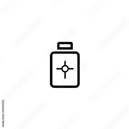 Rechargeable battery icon vector