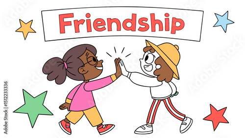 Symbolic Heart Gesture Featuring Friendship Bands Radiating Warmth and Affection