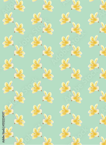 Frangipani. Element for design illustration.
