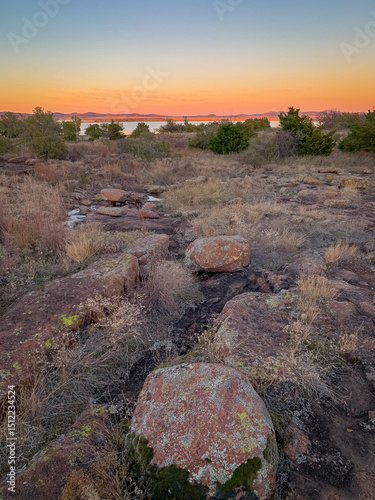 Sunset at Wichita Wildlife refuge