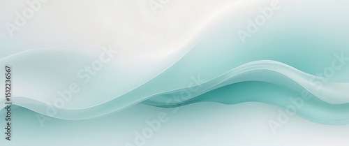 Wallpaper Mural Soft Gradient Abstract Wave Background in Blue and White for Modern Design and AI Interface Torontodigital.ca