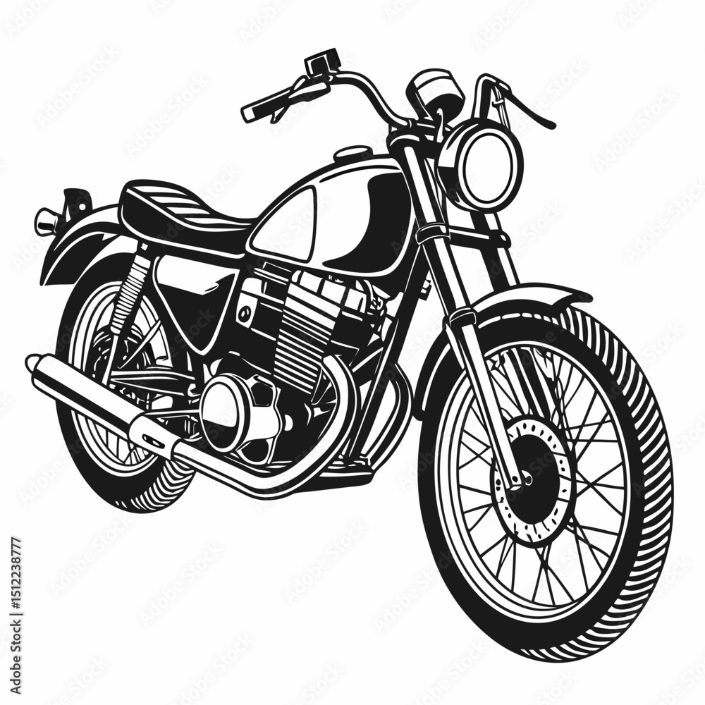 Fototapeta premium motorcycle vector illustration