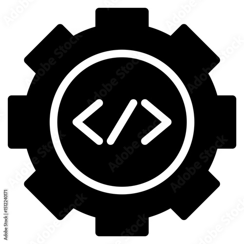 coding settings solid icon	
