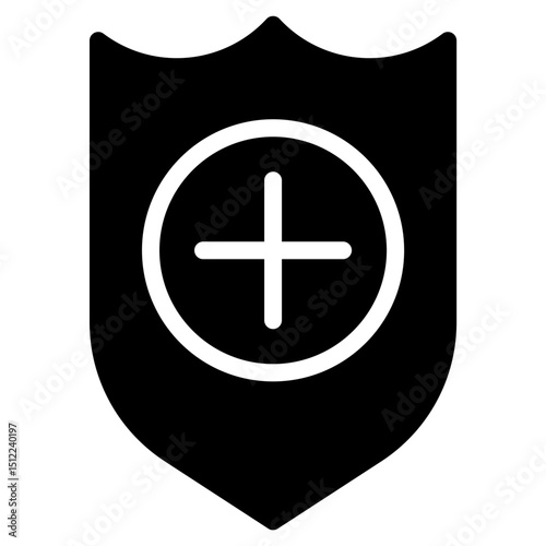add shield solid icon
