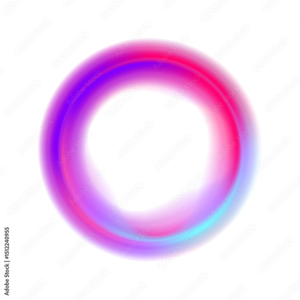 Bright colored gradient neon circles of round curve shape with wavy dynamic lines in PNG format on white background. Bright colored gradient neon circles of round curve shape with wavy dynamic lines in PNG format on white background.