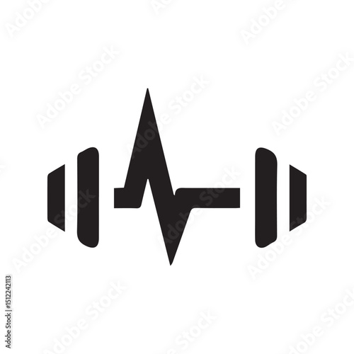 minimalistic fitness-related symbol 