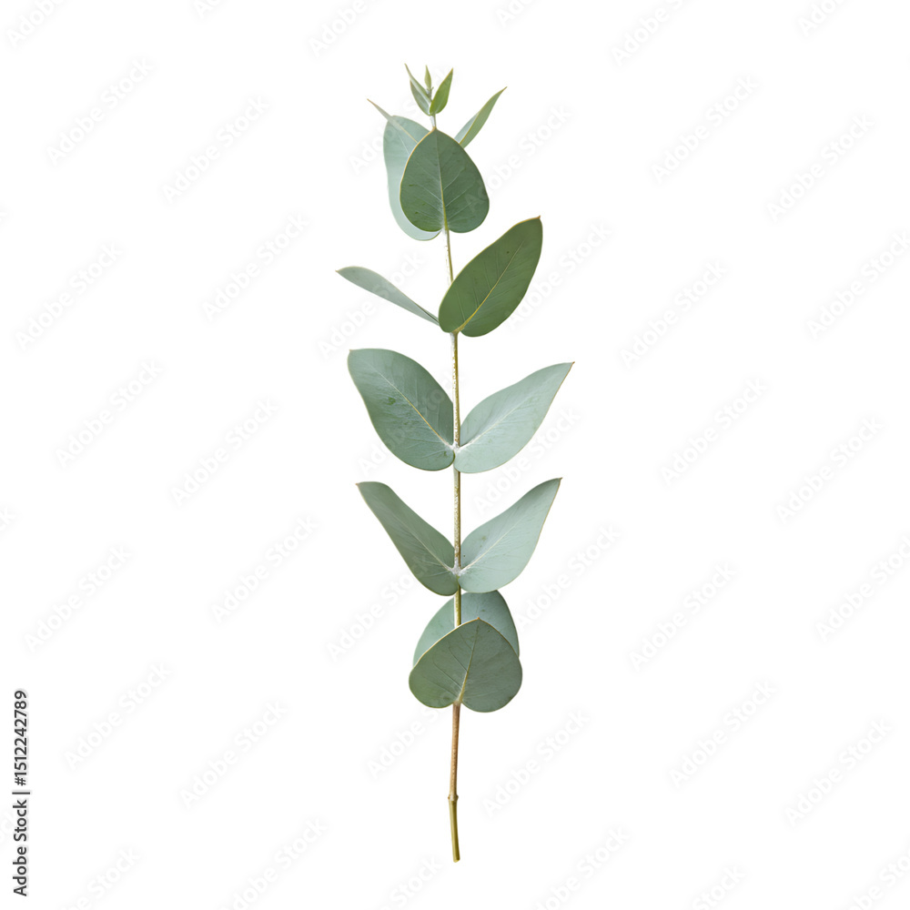 Obraz premium Eucalyptus Leaf Branch Minimal