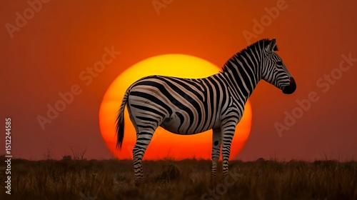 zebra in the wild