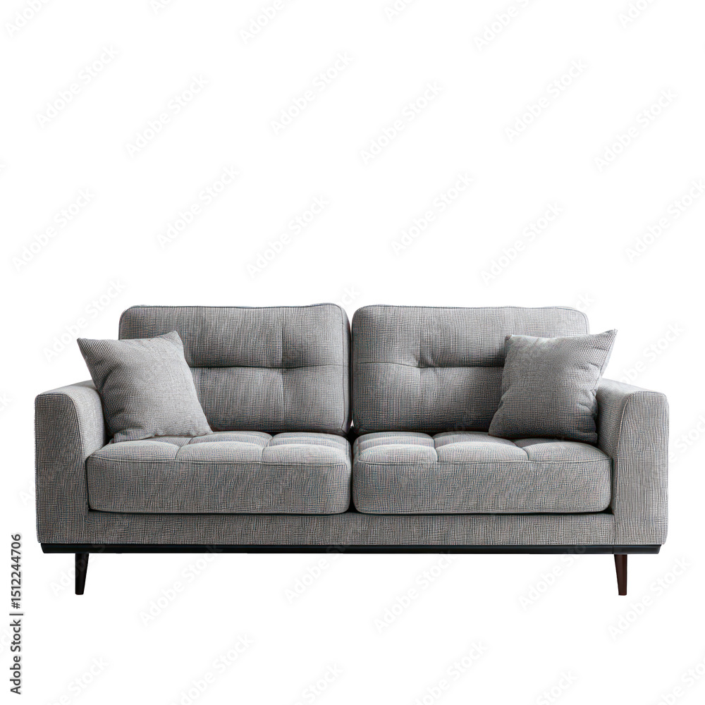 grey sofa minimalist transparant background grey sofa minimalist transparant background