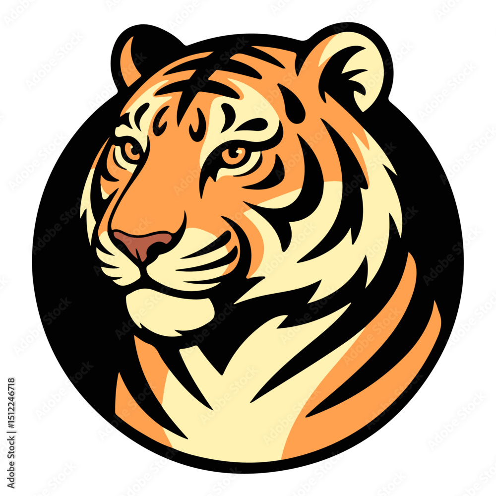 Fototapeta premium tiger head logo vector