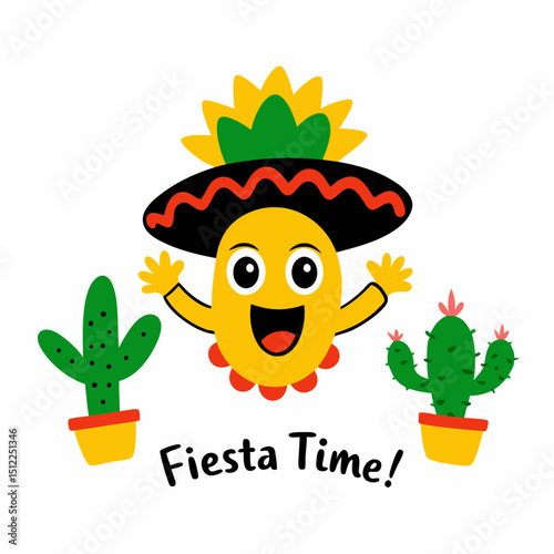 cactus with sombrero