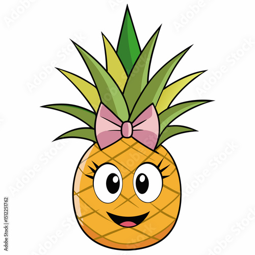 pineapple cartoon illustration