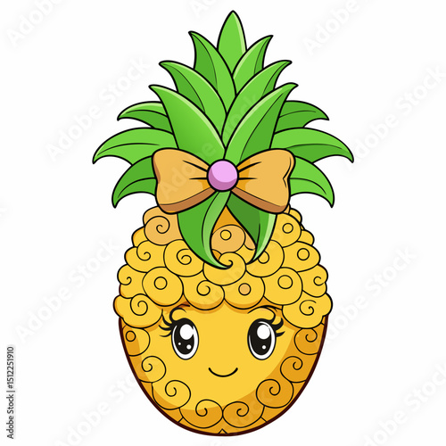 vector illustration of a pineapple