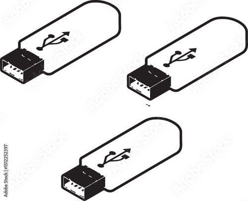 Usb vector icon