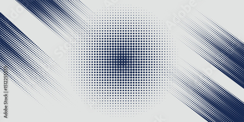 Abstract halftone wave dots background. Futuristic twisted grunge pattern, dots, circles. Vector modern optical pop art texture for posters, business cards and etc