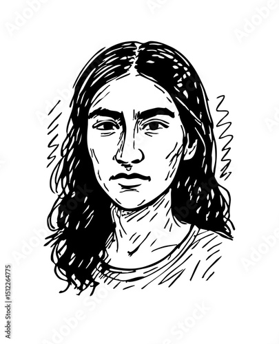 Chalk Pencil Doodle Art Profile Picture People