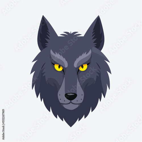 Werewolf Transformation Icon – Halloween Flat Vector