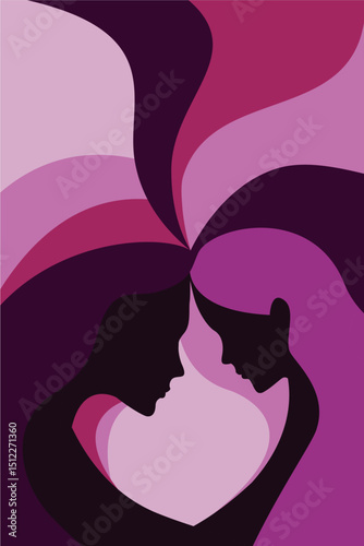 Mother, Daughter, Woman, Women, Communication, Person, Intricacy, Waves, Love, Mind, Relationship, Freedom, Thoughts, Vector, Artwork
