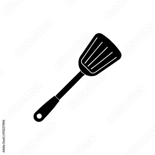 Vector illustration of Spatula silhouette.