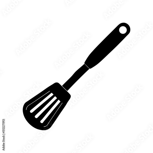 Vector illustration of Spatula silhouette.