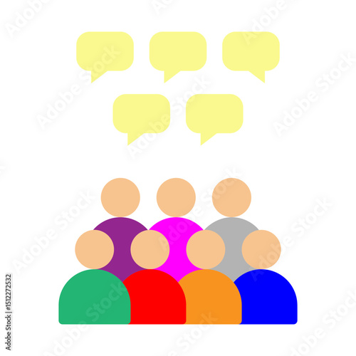 Public Forum Vector Flat Icon Design