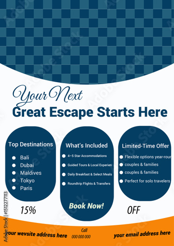 travelling flyer design