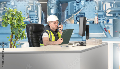 Industrial engineer in safe...
