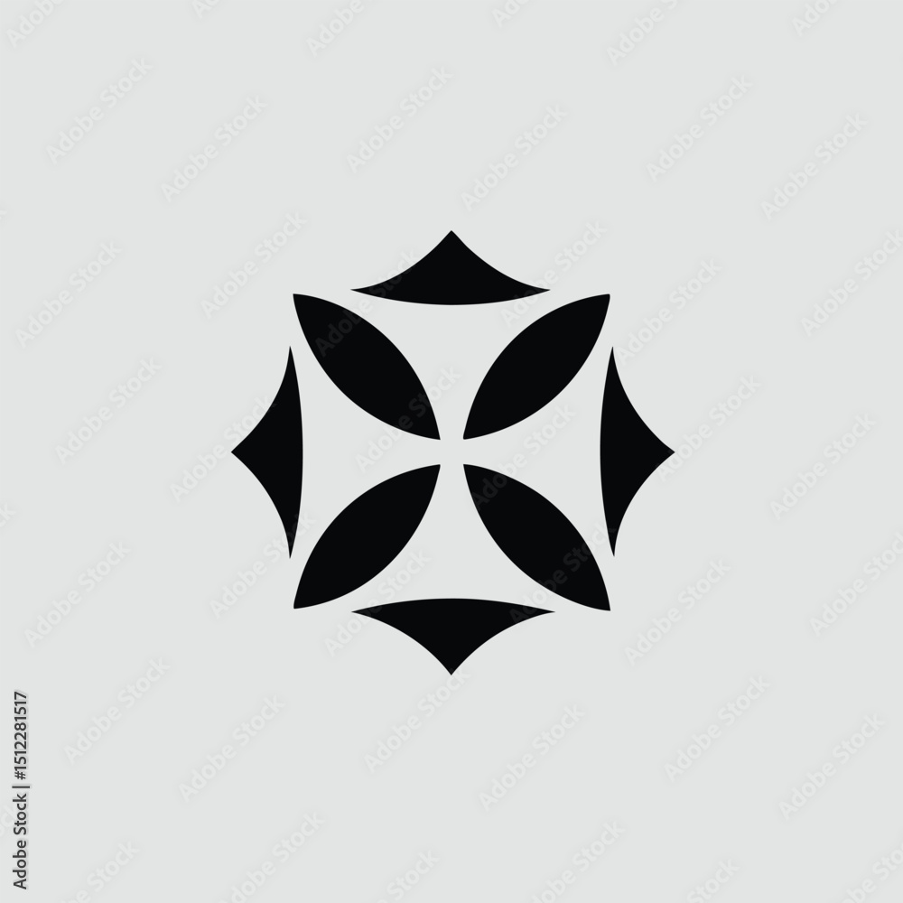 Obraz premium Diagonal Bloom Silhouette