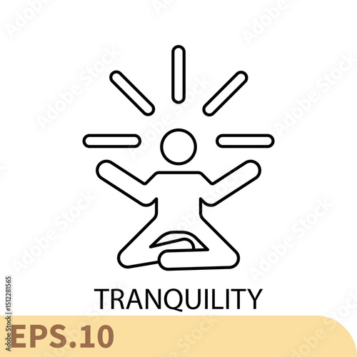 tranquility icons  symbol vector elements for infographic web