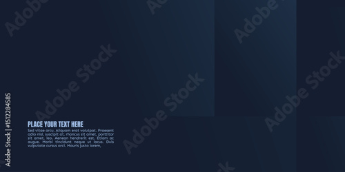 This is a dark blue gradient graphic, likely a background or design element, with the text 